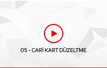 Cari Kart Düzeltme