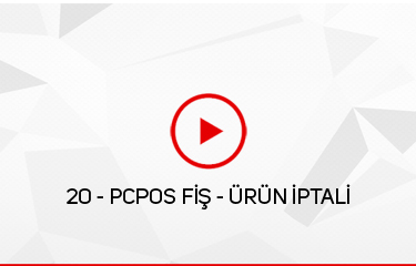 PCPOS Fiş - Ürün İptali