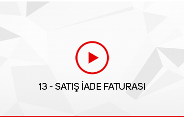 Satış İade Faturası